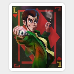 Lupin the Third (Green Jacket) Sticker